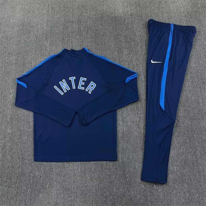 2026/27 Inter Milan Royal Blue Half Pull Training Suit Soccer Jersey For Adults & Kids