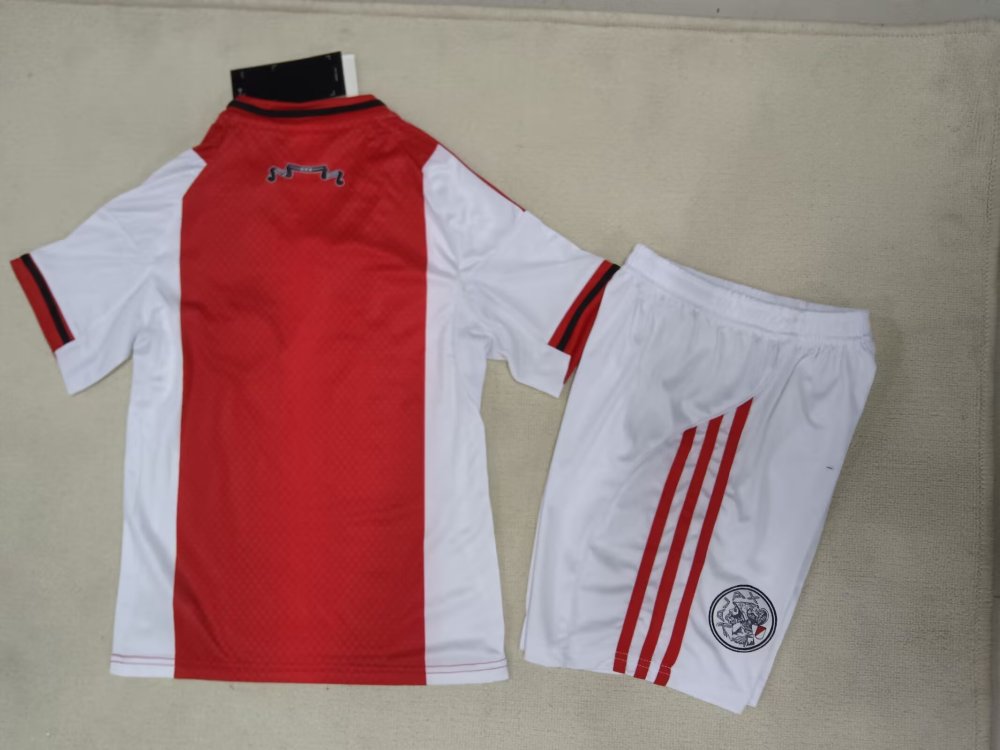2025/26 Kids Ajax Home Fan Version Football Jersey 
