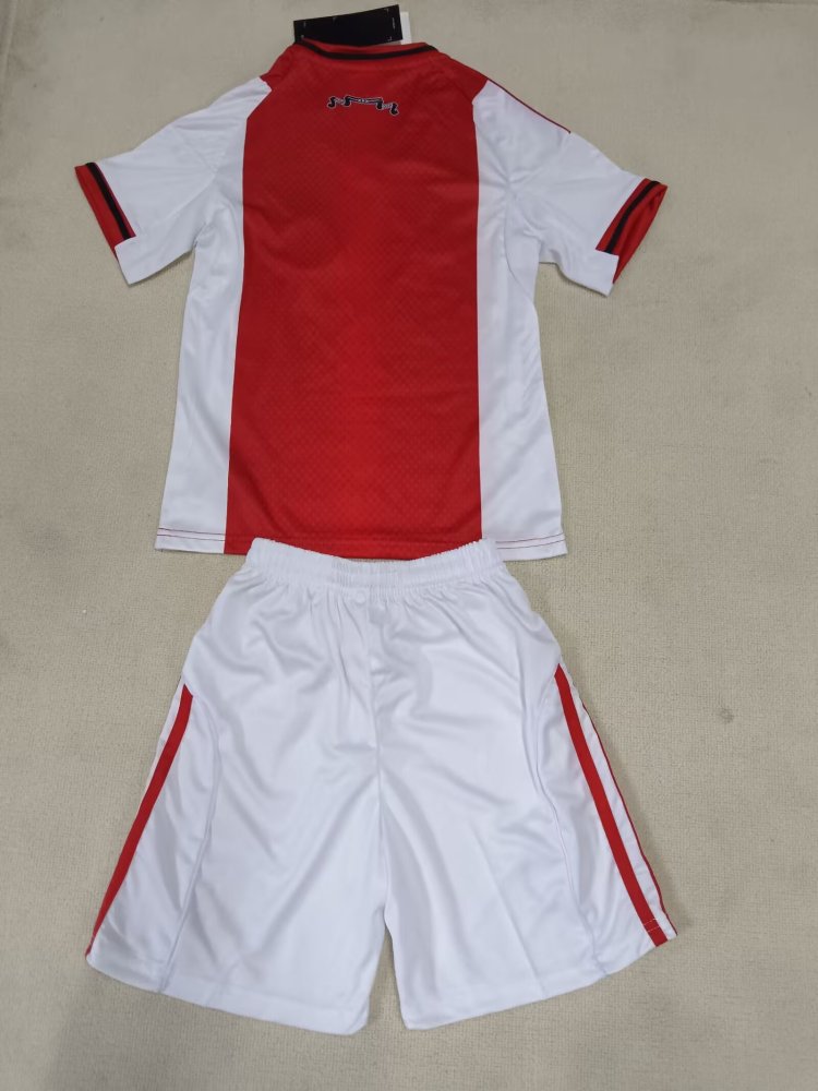 2025/26 Kids Ajax Home Fan Version Football Jersey 