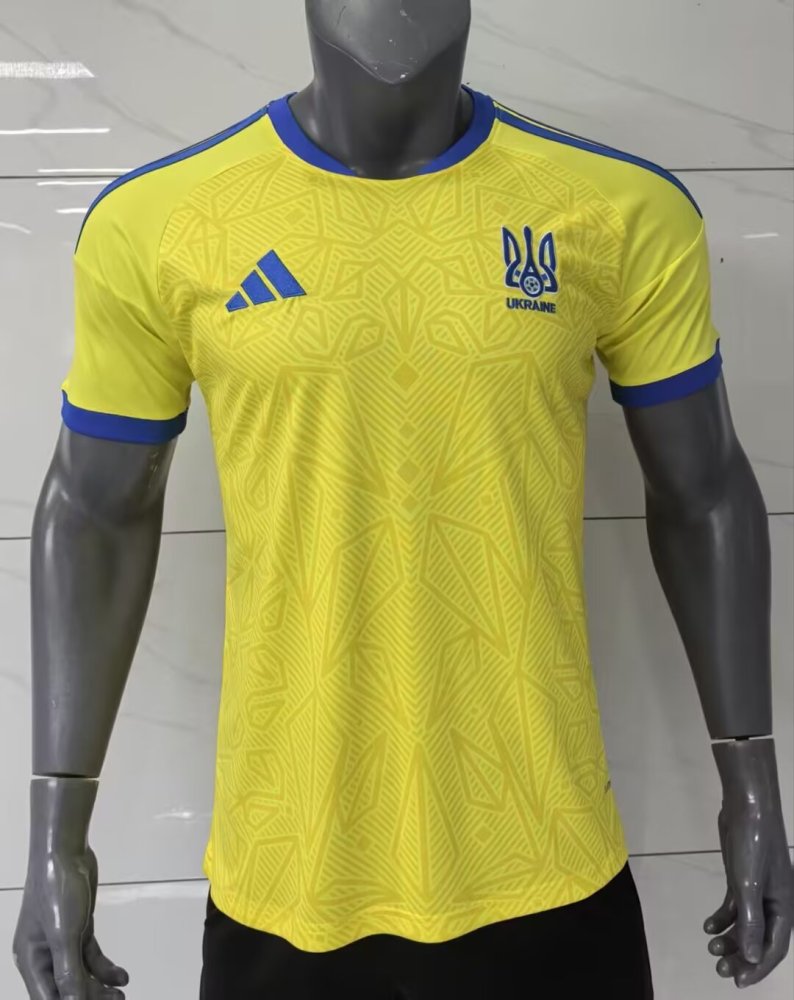 2026/27 Ukraine Home Fan Version Football Jersey