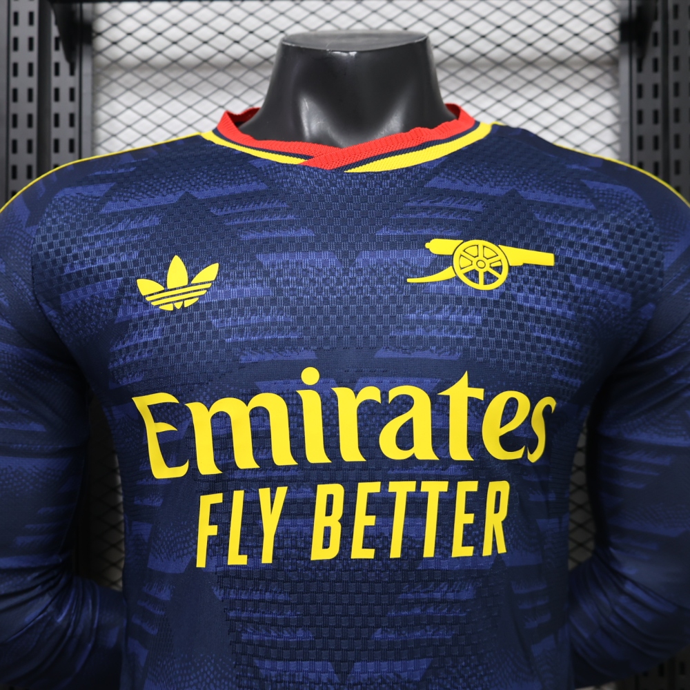 2026/27 Arsenal Away Long Sleeved Player Version Soccer Jersey