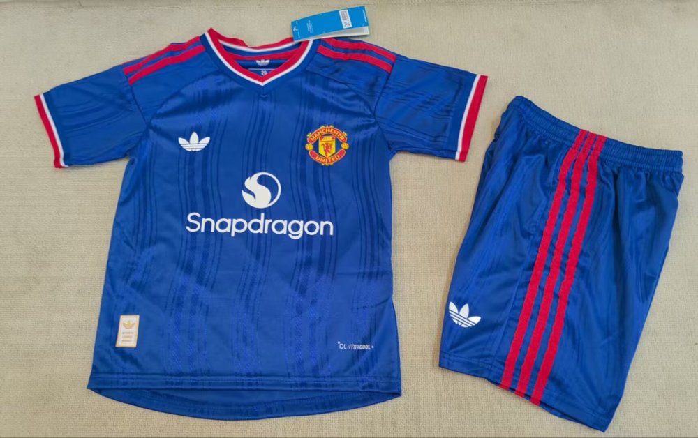 2026/27 Kids Manchester United Away Player Version Football Jersey