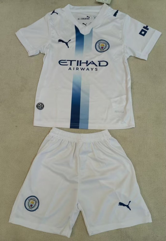 2026/27 Kids Manchester City Away Fan Version Soccer Jersey