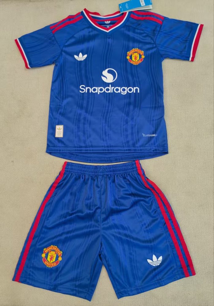 2026/27 Kids Manchester United Away Player Version Football Jersey