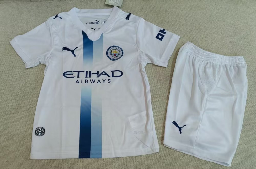 2026/27 Kids Manchester City Away Fan Version Soccer Jersey