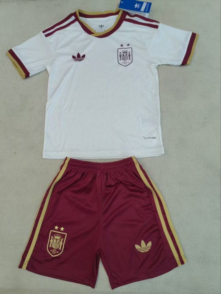 2026/27 Kids Spain Away With 2-star Fan Version World Cup Football Jersey
