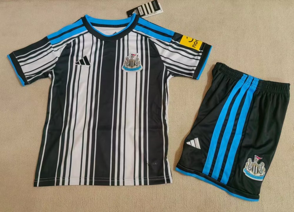 2026/27 Kids Newcastle Home Fan Version Soccer Jersey