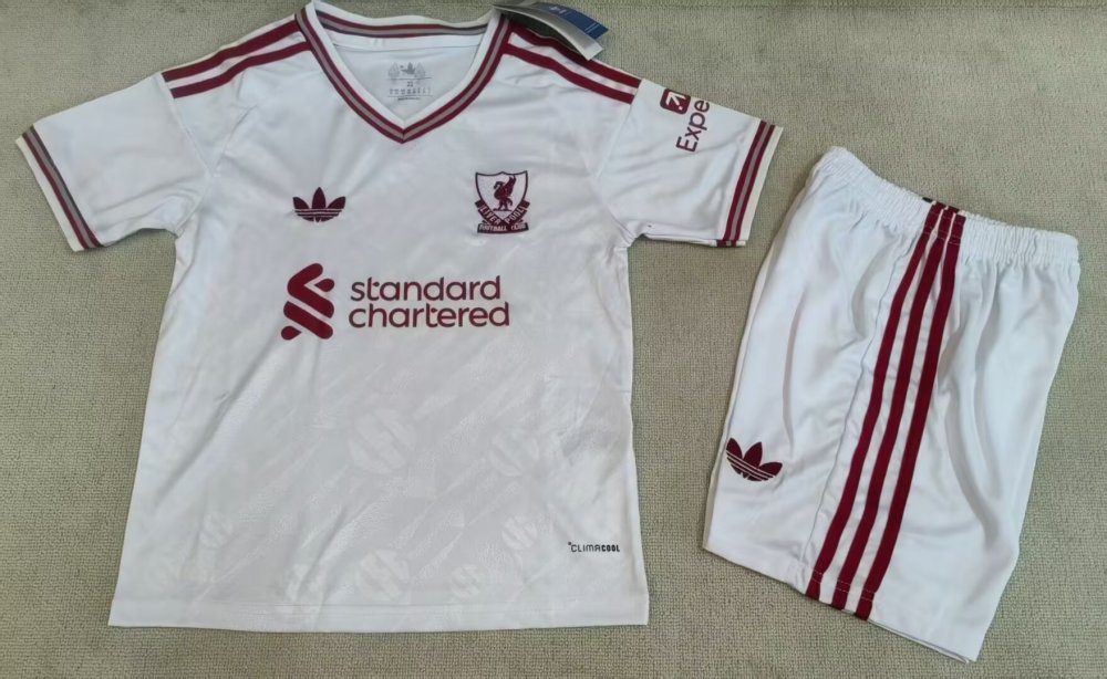 2026/27 Kids Liverpool Away Fan Version Soccer Jersey