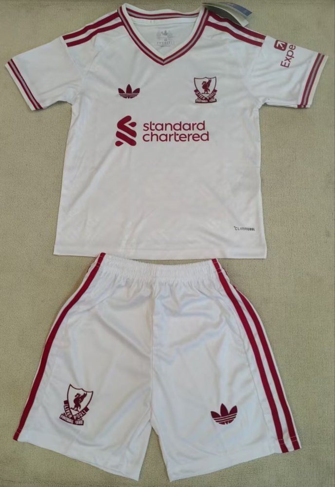 2026/27 Kids Liverpool Away Fan Version Soccer Jersey