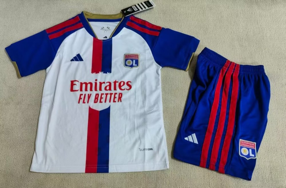 2026/27 Kids Olympique Lyonnais Home Fan Version Soccer Jersey