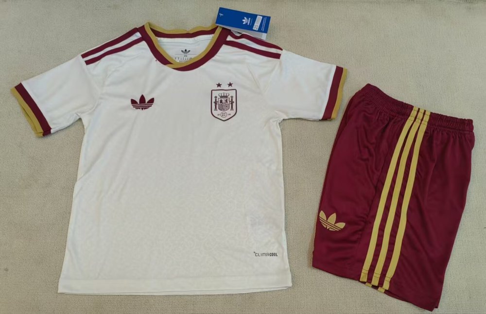 2026/27 Kids Spain Away With 2-star Fan Version World Cup Football Jersey