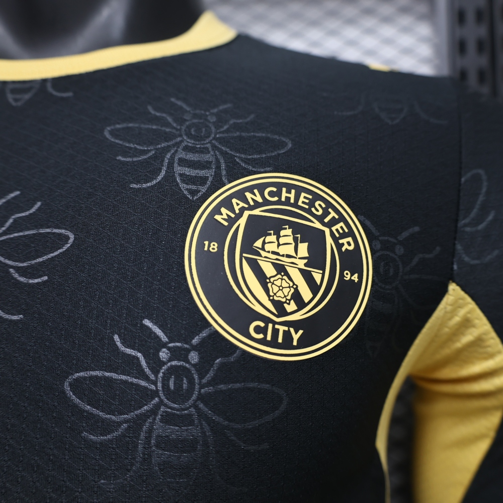 2026/27 Manchester City Away Long Sleeved Player Version Soccer Jersey