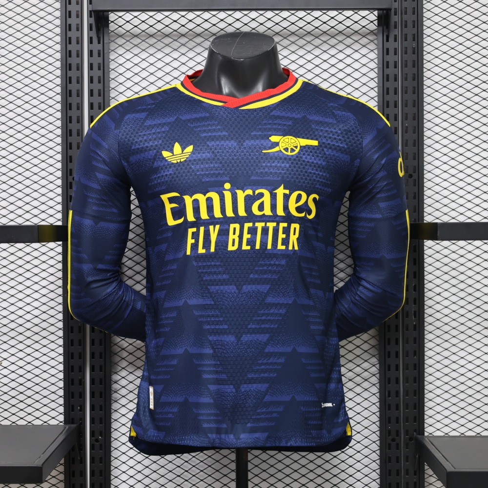 2026/27 Arsenal Away Long Sleeved Player Version Soccer Jersey