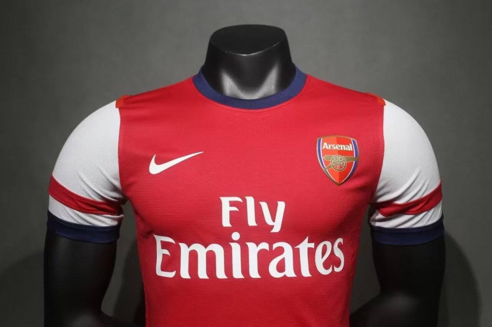 2012/13 Arsenal Home Player Edition Retro Soccer Jersey