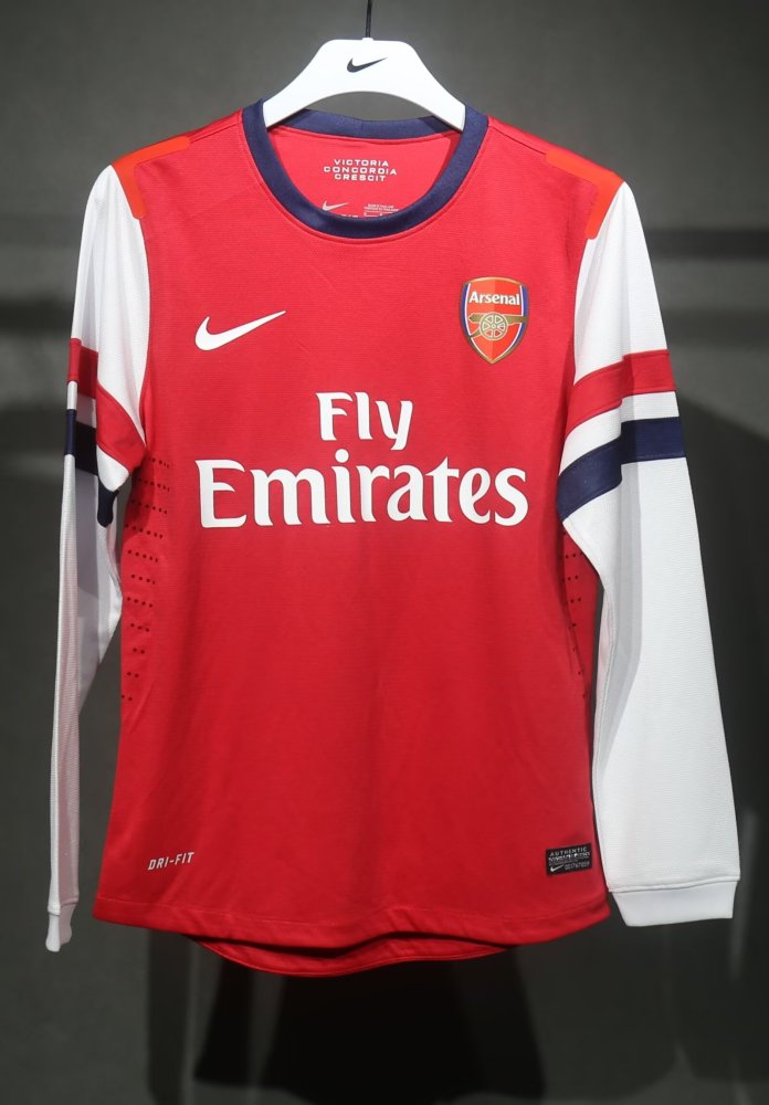 2012/13 Arsenal Home Player Edition Retro Soccer Jersey