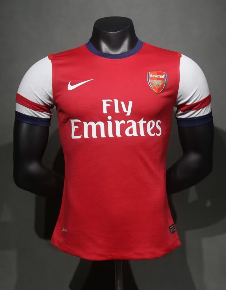 2012/13 Arsenal Home Player Edition Retro Soccer Jersey