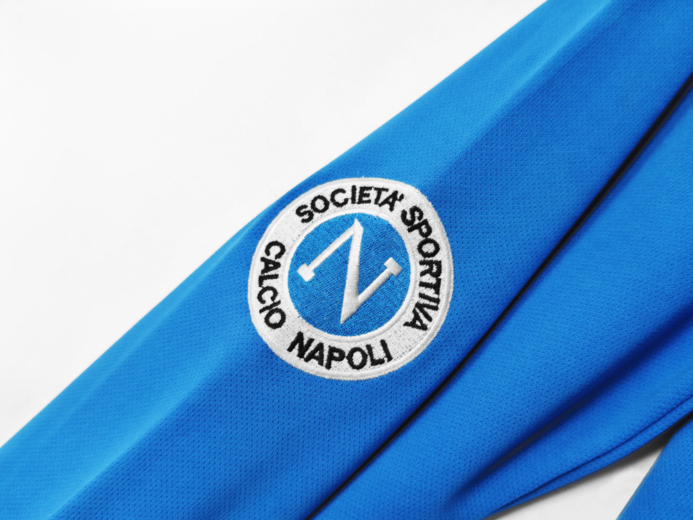 1987/88 Napoli Home Long Sleeved Retro Soccer Jersey