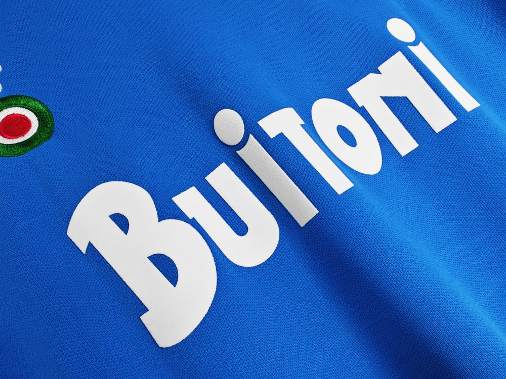 1987/88 Napoli Home Long Sleeved Retro Soccer Jersey