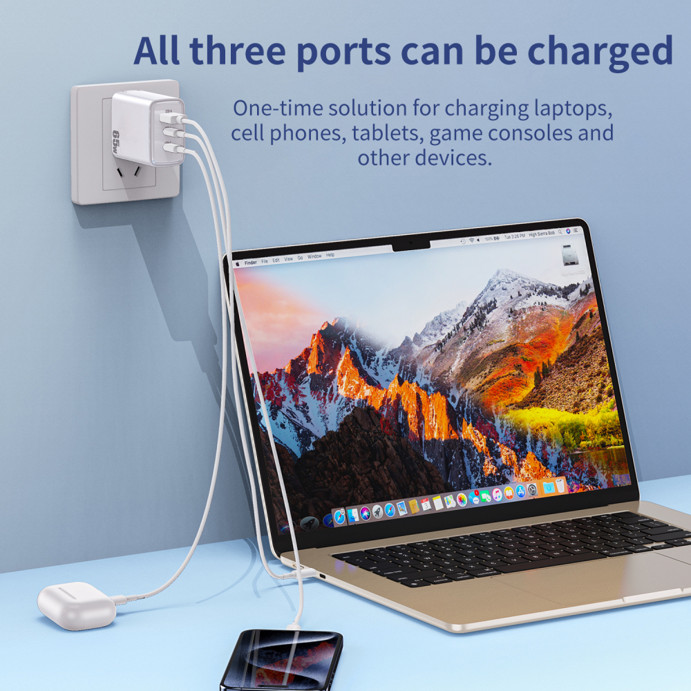 65W A+L+C charger (US standard corner version)