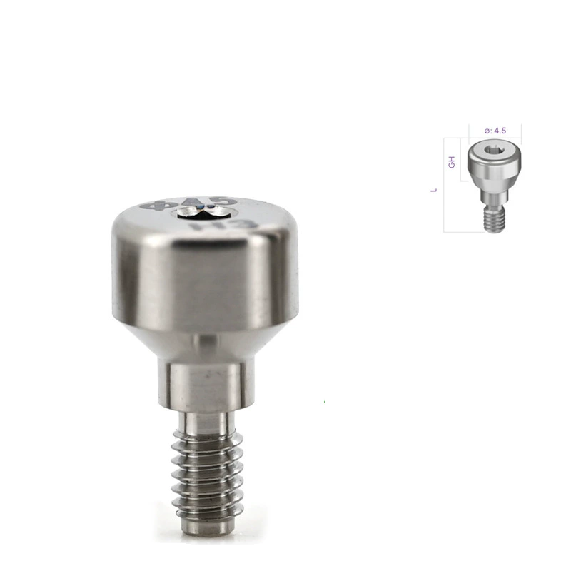 Adin® Touareg™ S / OS RS Slim Healing Abutment / Cap Ø4.5 Titanium Healing Abutment Gingival Heigh 2.0mm ~ 7.0mm
