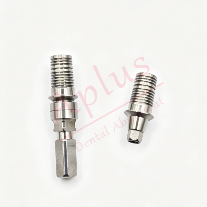 Neodent GM Ti Base with Library Dental Implant Titanium Base Abutment for Neo Abutment CAD CAM with 3shape Exocad Library Customzed Abutment