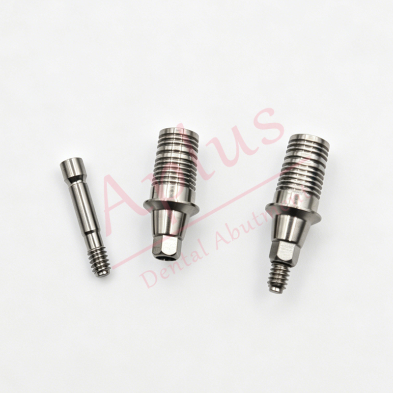 Neodent GM Ti Base with Library Dental Implant Titanium Base Abutment for Neo Abutment CAD CAM with 3shape Exocad Library Customzed Abutment