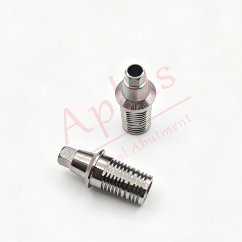 Neodent GM Ti Base with Library Dental Implant Titanium Base Abutment for Neo Abutment CAD CAM with 3shape Exocad Library Customzed Abutment