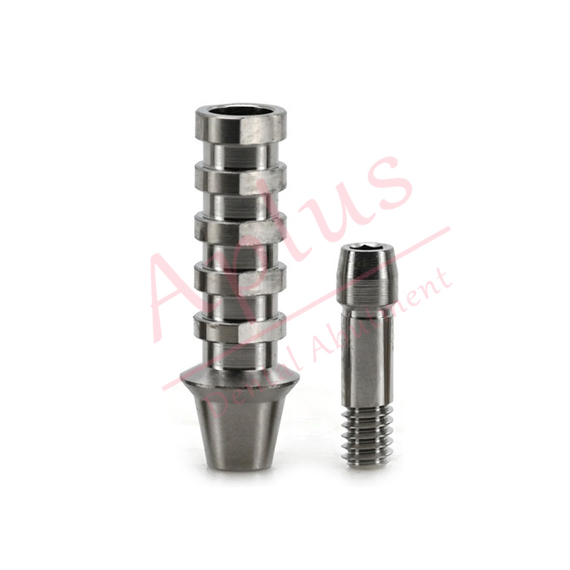 Compatible Osstem TS GS Regular Temporary Abutment Dental Implant Hiossen ET Mini Titanium Temporary Abutment Engaging and Non Engaging Temporary Prosthesis