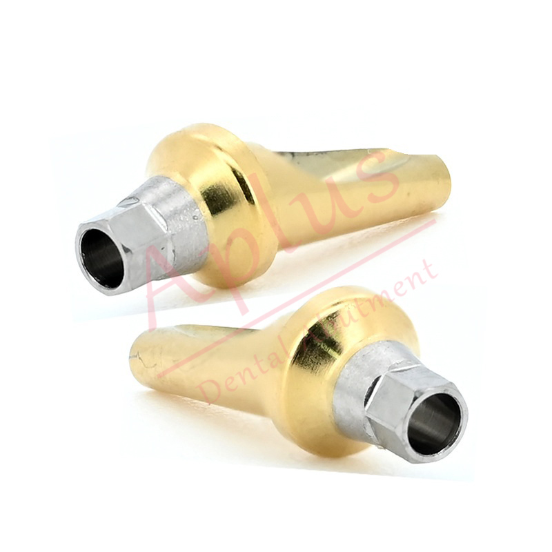 Hiossen ET Regular 17° Angled Abutment Dental Implant Osstem TS GS Mini Titanium Angled Abutment A Type B Type Cement-retained Combination Prosthesis