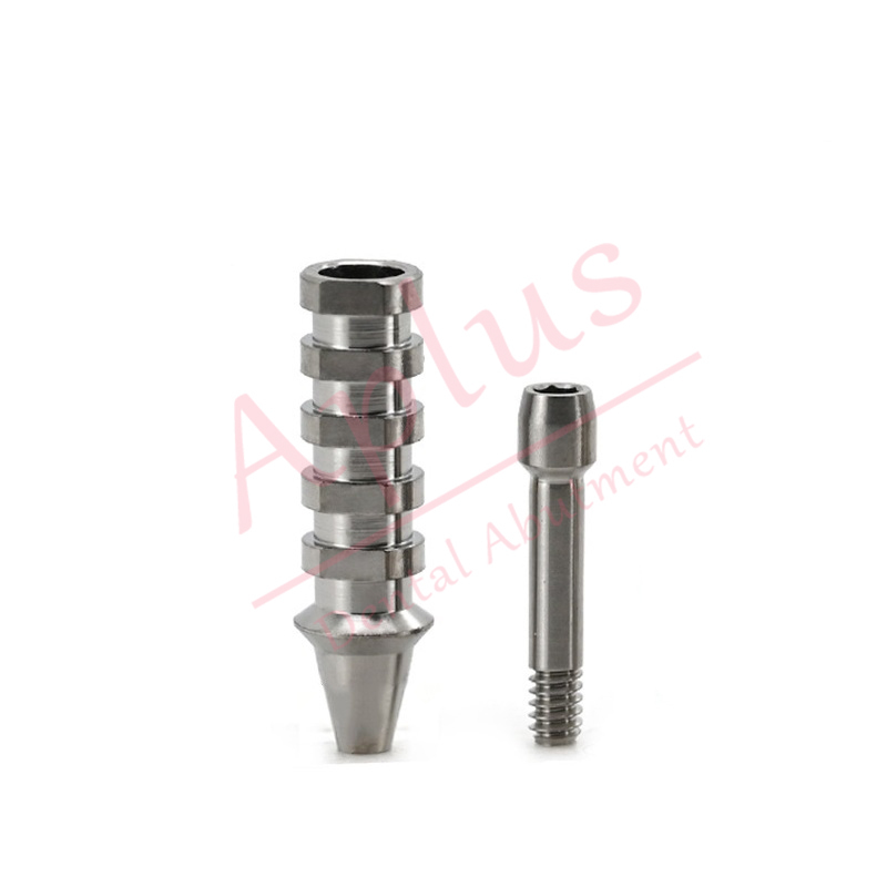 Compatible Osstem TS GS Regular Temporary Abutment Dental Implant Hiossen ET Mini Titanium Temporary Abutment Engaging and Non Engaging Temporary Prosthesis