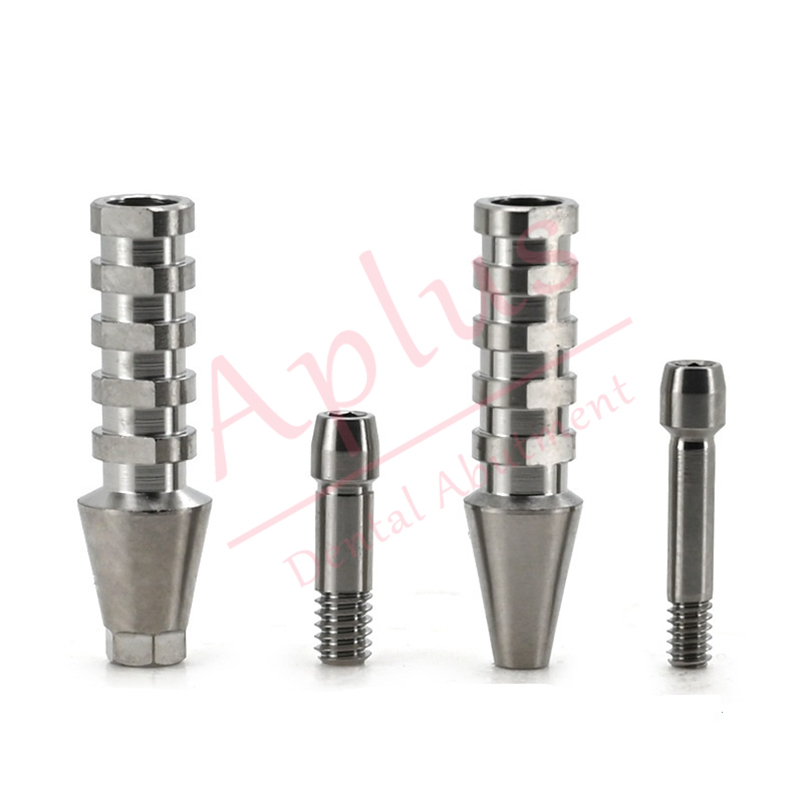 Compatible Osstem TS GS Regular Temporary Abutment Dental Implant Hiossen ET Mini Titanium Temporary Abutment Engaging and Non Engaging Temporary Prosthesis