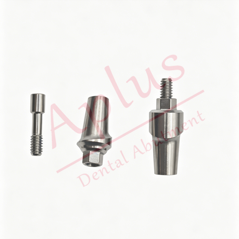 Zimmer TSV 3.5 Hex-Lock Contour Abutments, Straight Dental Implant Zimmer Tapered Screw-Vent 4.5 Titanium Straight Abutment Included Screw