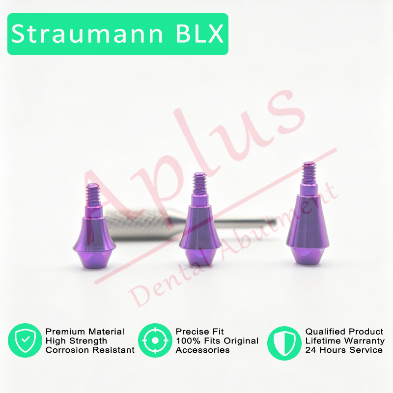 Straumann BLX RB Multi-unit Straight Abutment 062.4722S 062.4723S, ITI BLX RB/WB Screw-retained Abutment MUA Straight Abutment 062.4724S 062.4725S