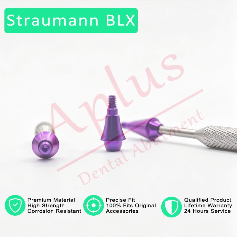 Straumann BLX RB Multi-unit Straight Abutment 062.4722S 062.4723S, ITI BLX RB/WB Screw-retained Abutment MUA Straight Abutment 062.4724S 062.4725S