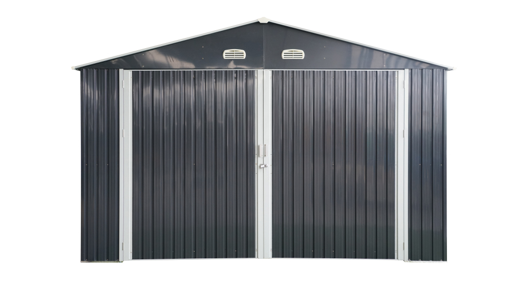 Spacious Outdoor Storage Shed: This 13x20FT outdoor storage shed offers a generous 250 square feet of floor space, perfect for storing trucks, cars, large tools, and lawn equipment. With double front