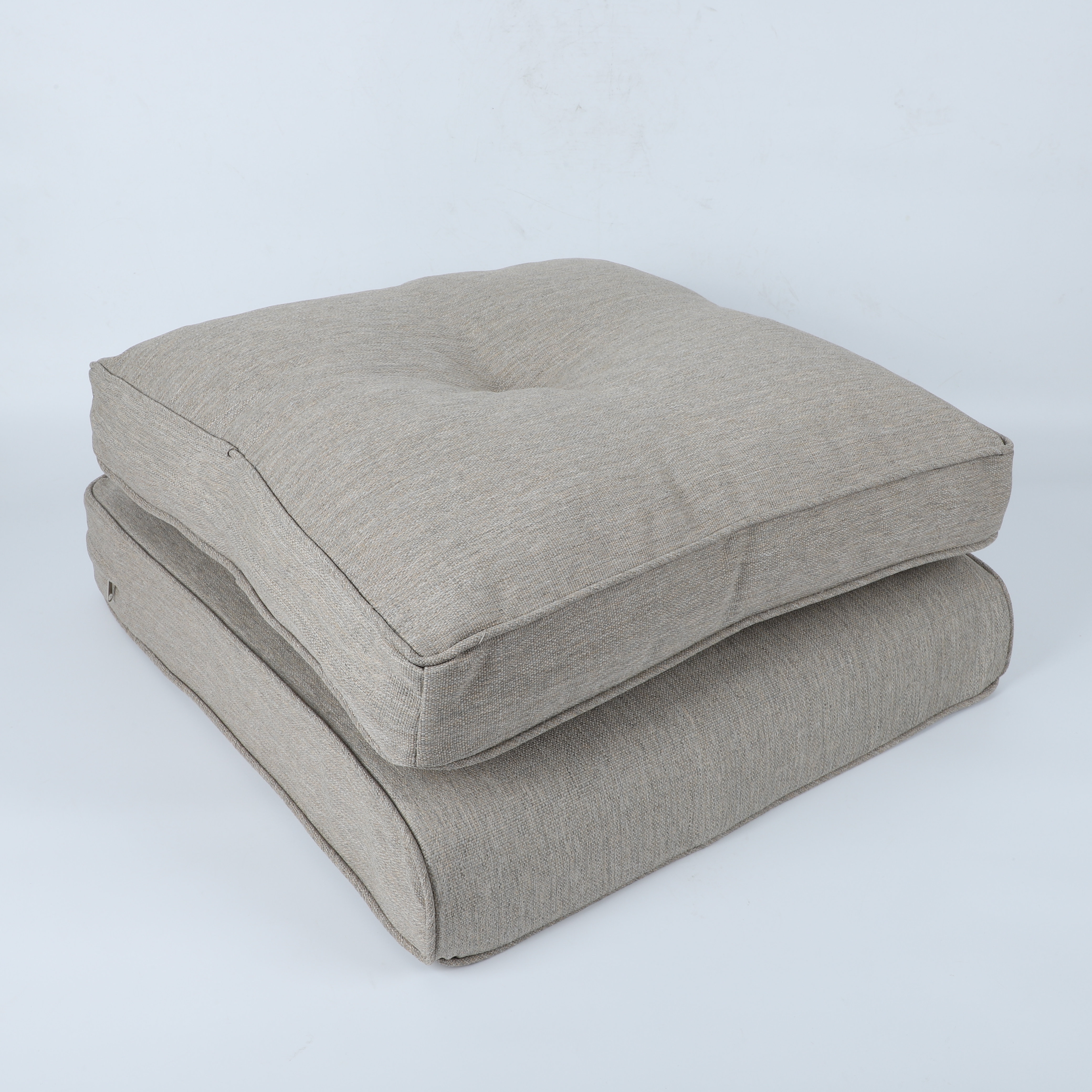2-Pack High Back Patio Chair Cushions Set - Waterproof Outdoor Seat & Back Replacement for Rocking, Adirondack & Garden Chairs (Beige Brown)