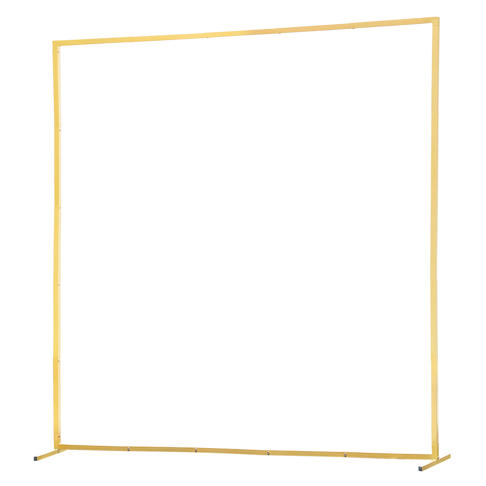 6.6x6.6 ft Gold Square Metal Arch Backdrop Stand - Sturdy Wedding Photo Booth Frame for Indoor & Outdoor Party Decoration