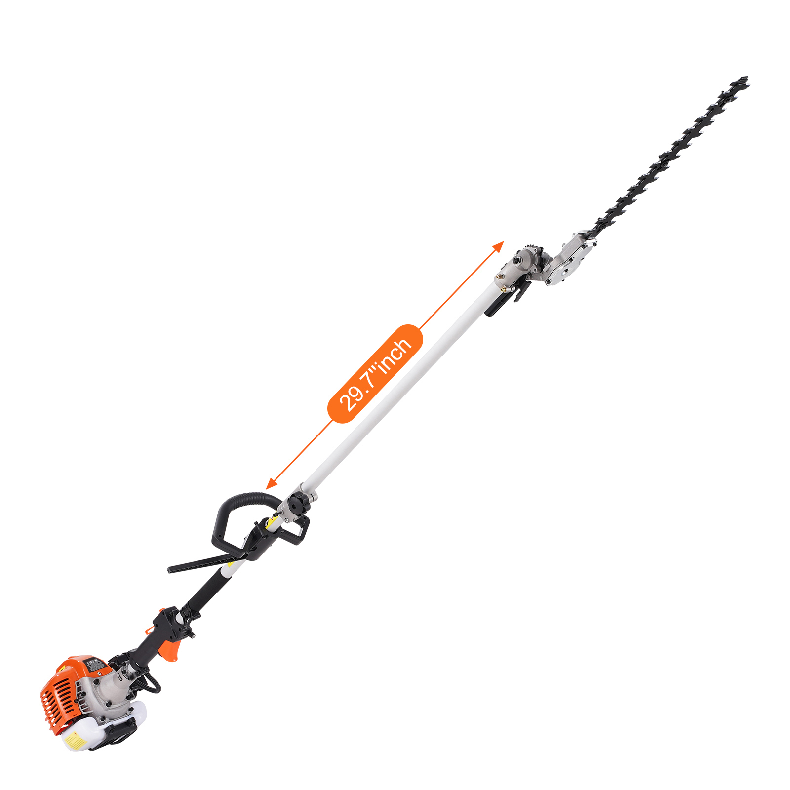 26CC 6-in-1 Gas Powered Multi-Tool System with Pole Saw, Hedge Trimmer, and Weed Eater - Complete Yard Maintenance Kit