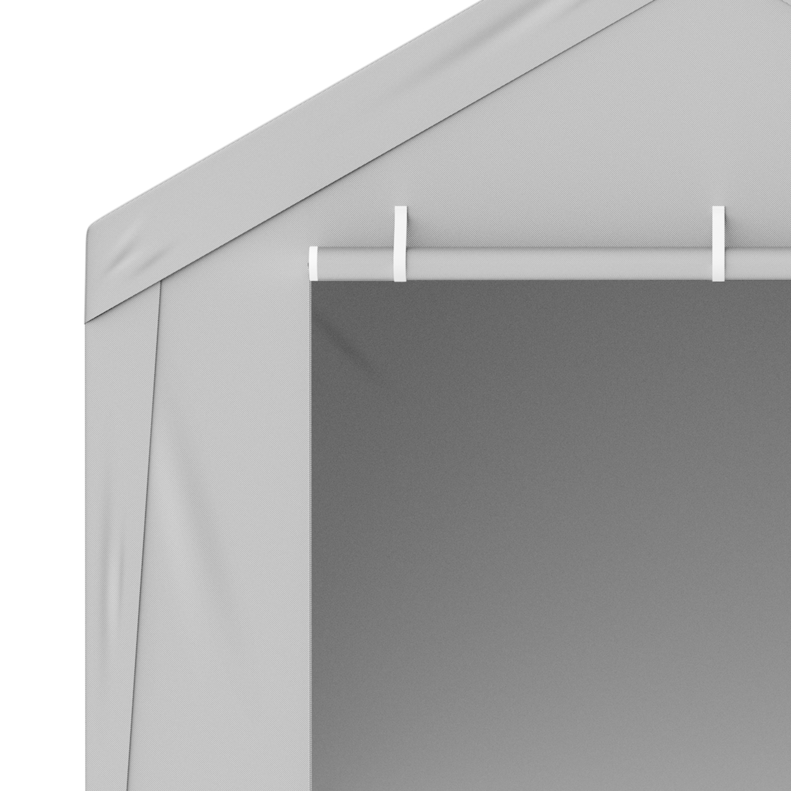 Heavy-Duty Waterproof Replacement Canopy Cover & Side Walls for 10x20 ft Carport Garage Tent, UV Resistant PE Tarp Shelter with Ball Bungees (Frame Not Included)