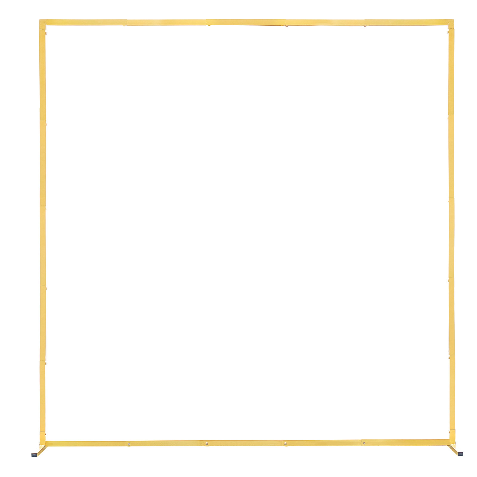 6.6x6.6 ft Gold Square Metal Arch Backdrop Stand - Sturdy Wedding Photo Booth Frame for Indoor & Outdoor Party Decoration