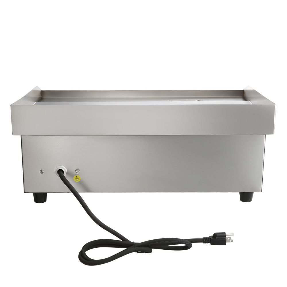 1750W Commercial Electric Griddle Stainless Steel Flat Top Grill with Adjustable Temp Control, Countertop Hot Plate for Steak, Pancakes & Burgers