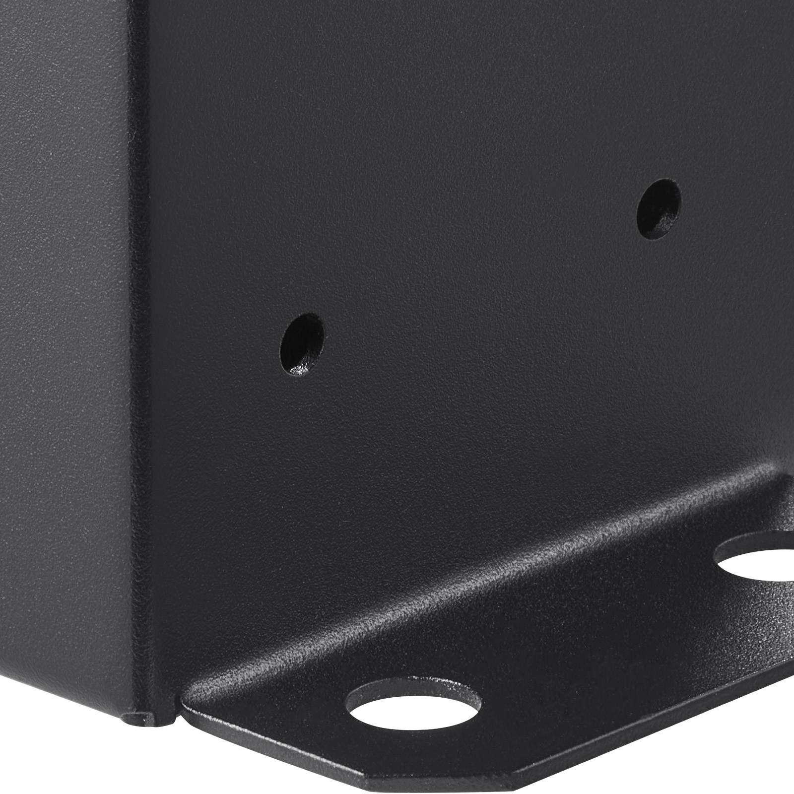 4-Pack Heavy Duty 4x4 Post Base Brackets - Black Steel Fence Post Anchor with Full Wrap Design for Deck, Pergola & Porch Columns