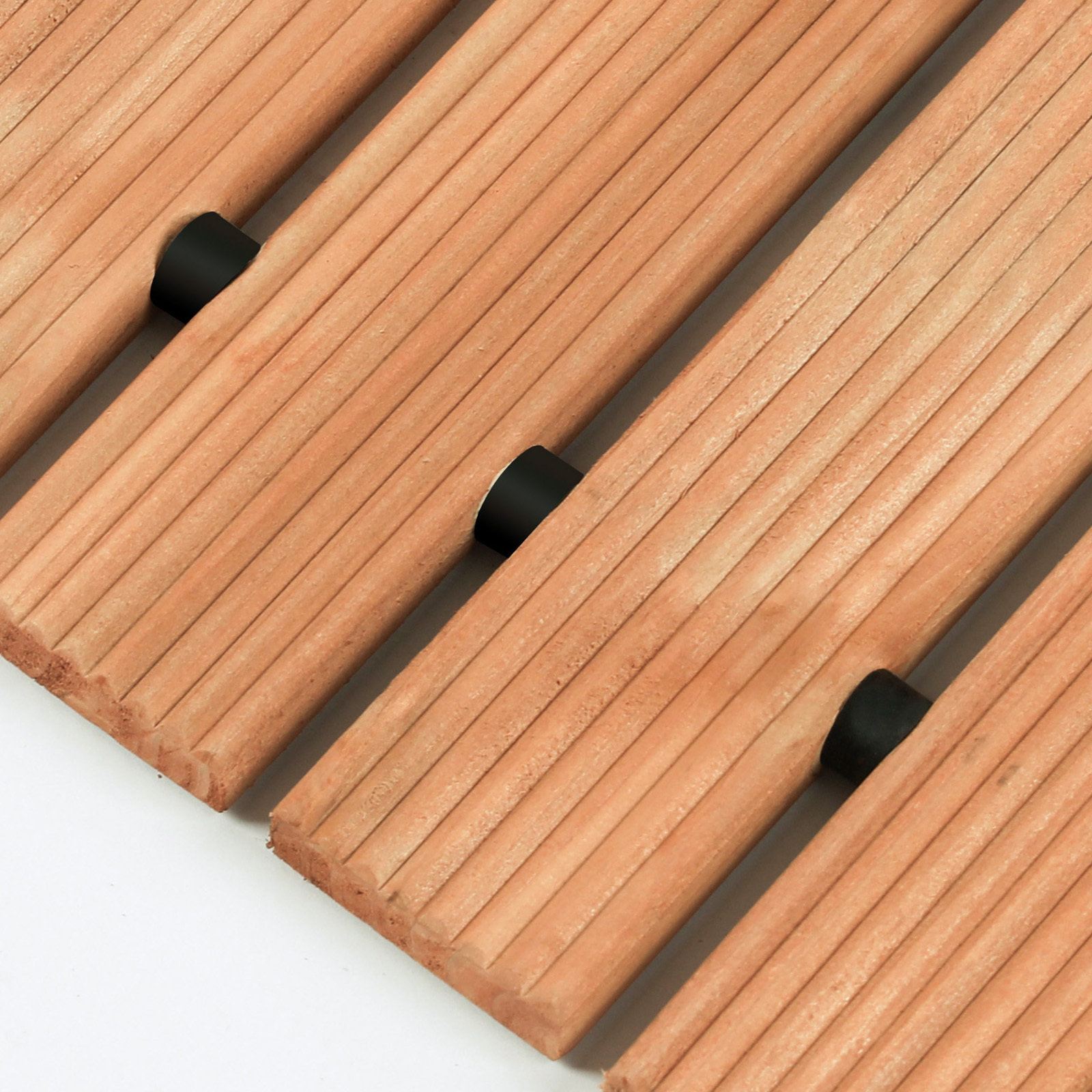 8ft Roll-Out Curved Wooden Garden Pathway - Durable Cedar Walkway Mat for Outdoor Landscaping & Mud Control