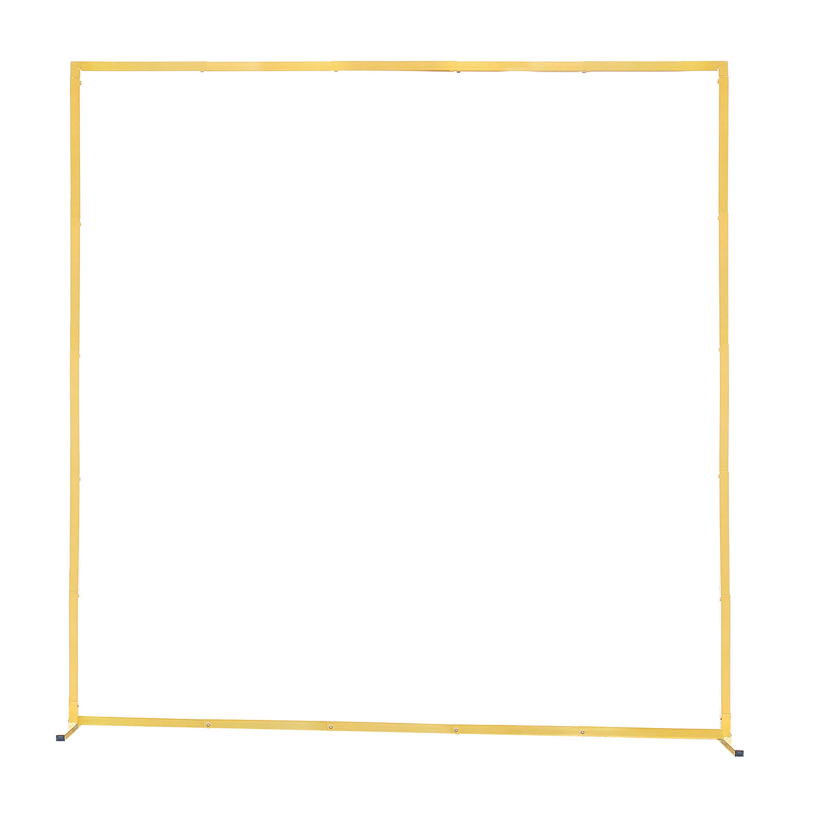 6.6x6.6 ft Gold Square Metal Arch Backdrop Stand - Sturdy Wedding Photo Booth Frame for Indoor & Outdoor Party Decoration