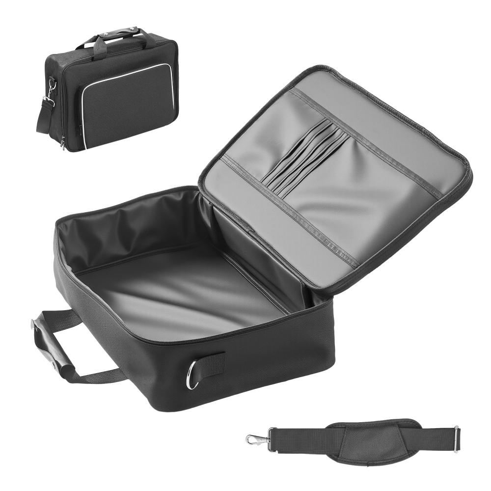 Durable Waterproof Nylon Carrying Case for PS5 & PS5 Slim - Protective Travel Bag with Padded Dividers