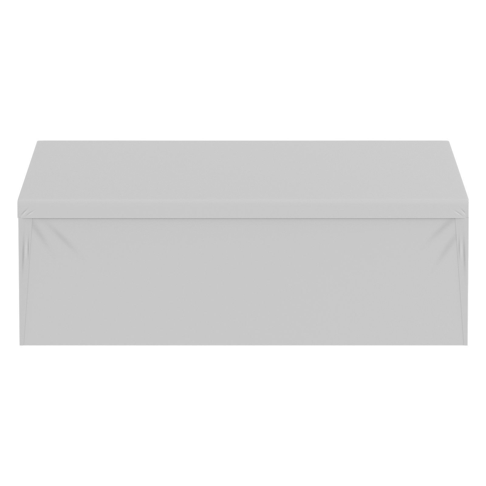 Heavy-Duty Waterproof Replacement Canopy Cover & Side Walls for 10x20 ft Carport Garage Tent, UV Resistant PE Tarp Shelter with Ball Bungees (Frame Not Included)