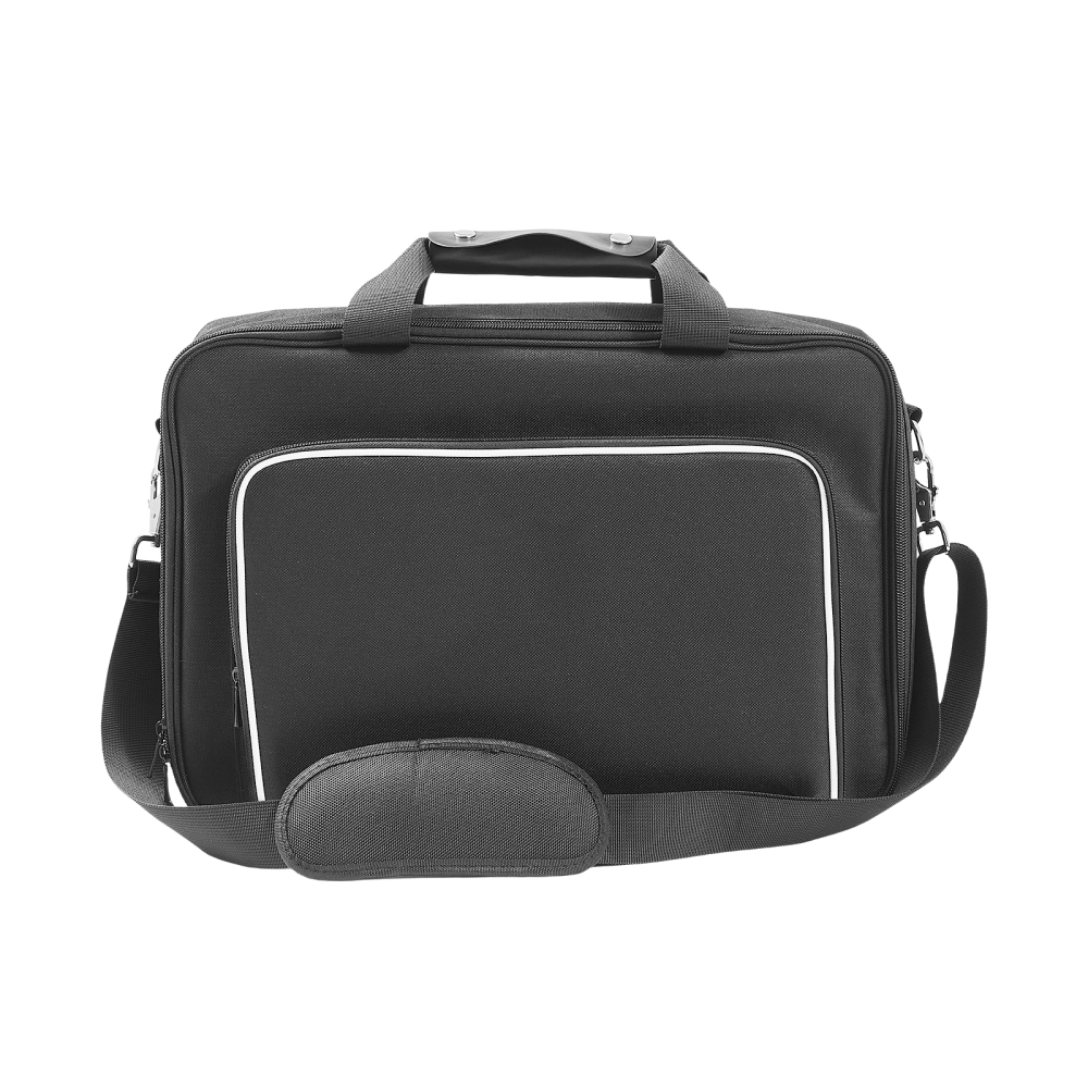 Durable Waterproof Nylon Carrying Case for PS5 & PS5 Slim - Protective Travel Bag with Padded Dividers