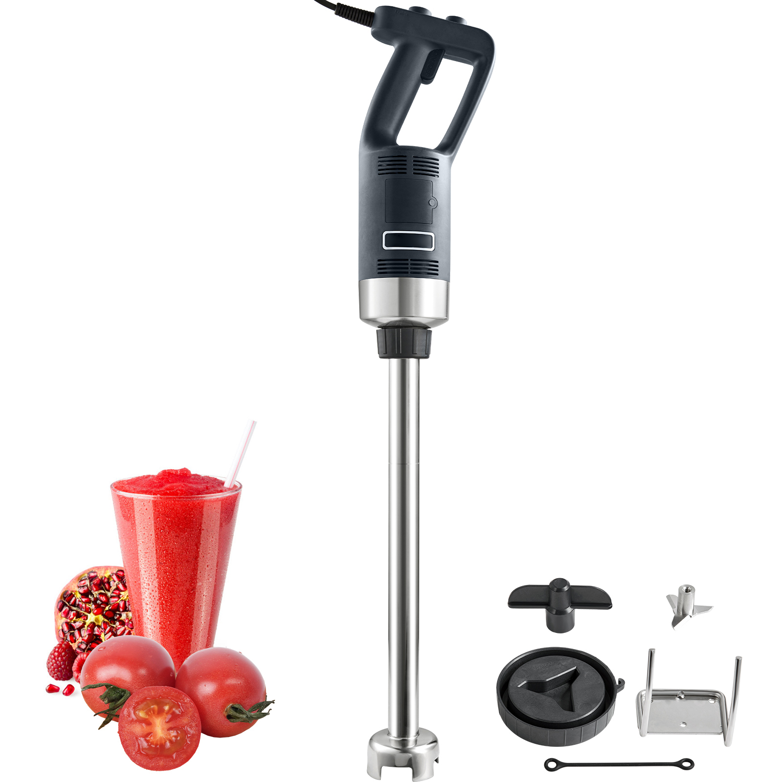 750W Heavy Duty Commercial Immersion Blender - Variable Speed Stainless Steel Hand Mixer with Detachable Blade for Soup, Smoothie & Puree
