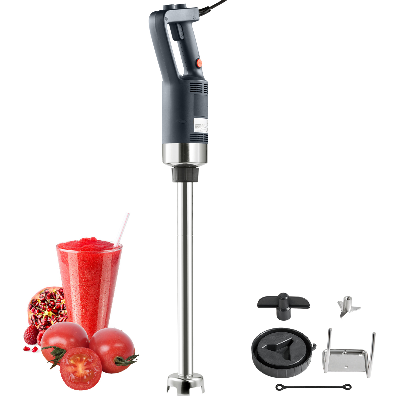 750W Heavy Duty Commercial Immersion Blender - Variable Speed Stainless Steel Hand Mixer with Detachable Blade for Soup, Smoothie & Puree