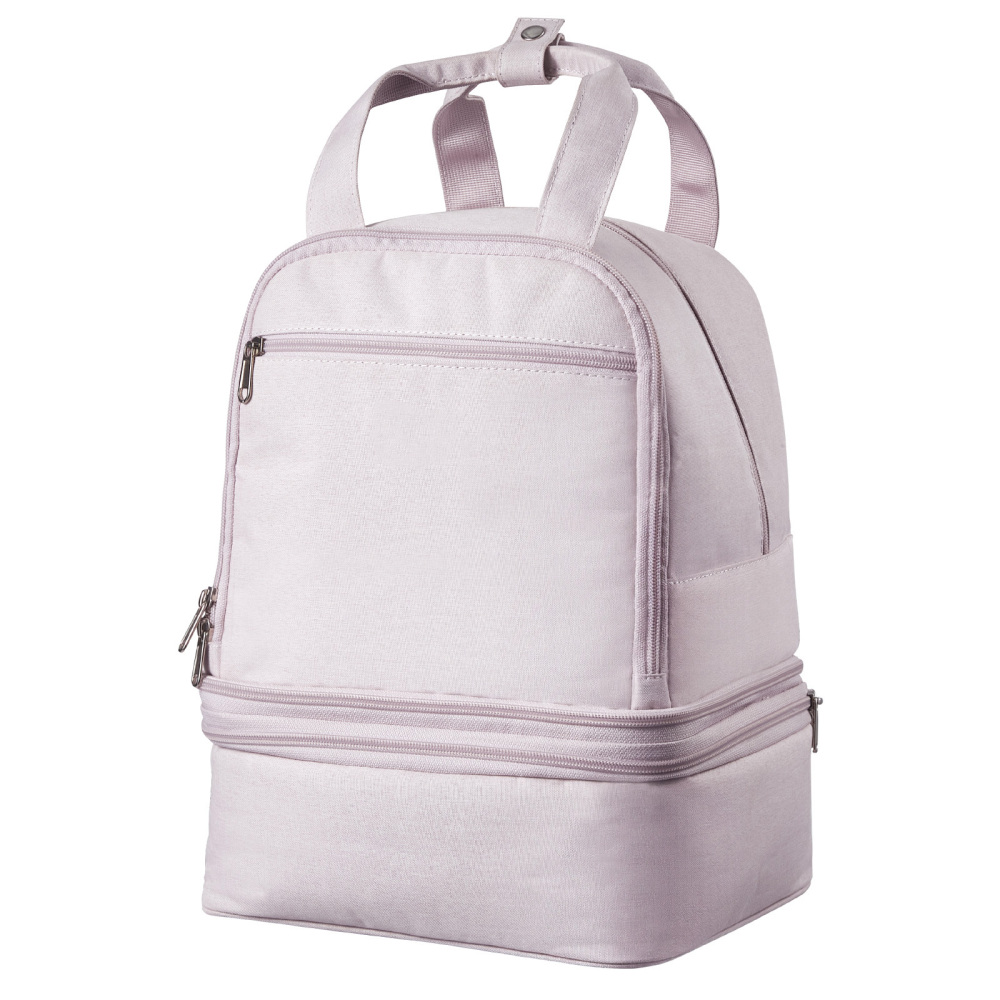 Light Pink Insulated Breast Pump Backpack & Cooler Bag with Ice Packs – Portable Nursing Travel Organizer for Work & Daycare